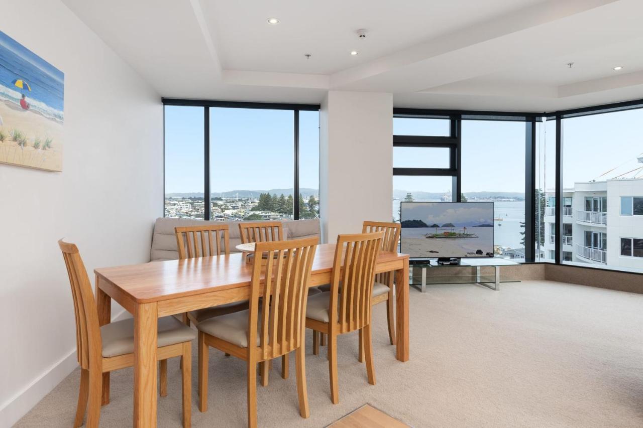 Superb Elevated Views Of Harbour With Heated Pool, Gym & Parking Apartment Mount Maunganui Exterior photo